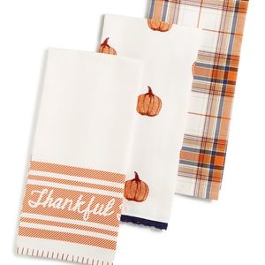 Martha Stewart Collection 3-Pc. Harvest Kitchen Towel Set
